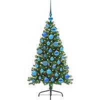 Berkfield Home Beautiful Artificial Pre-lit Christmas Tree Green 120 cm PVC