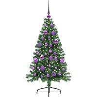 Berkfield Home Beautiful Artificial Pre-lit Christmas Tree Green 120 cm PVC