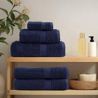 Berkfield Home Soft 12 Piece Premium Towel Set SOLUND Navy Blue 600 gsm