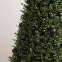 Berkfield Home Fantastic 111 Piece Christmas Bauble Set Black Polystyrene