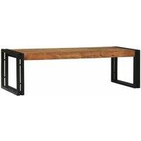 Berkfield Home Modern 2 Piece Coffee Table Set Solid Wood Acacia in Brown