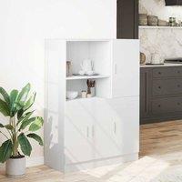 Berkfield Home Durable 2 Piece Kitchen Cabinet Set White Engineered Wood