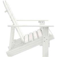 Berkfield Home Comfortable 2-Seater Garden Adirondack Chair Solid Fir Wood White