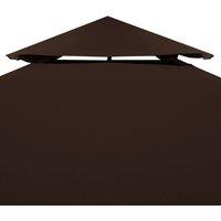 Berkfield Home Durable 2-Tier Gazebo Top Cover 310 g/m 3x3 m Brown