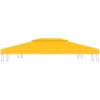 Berkfield Home Durable 2-Tier Gazebo Top Cover 310 g/m 4x3 m Yellow