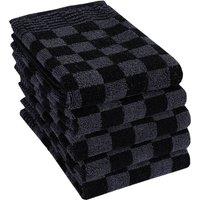 Berkfield Home Soft 20 Piece Towel Set Black & Grey Cotton