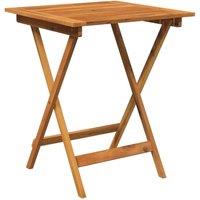 Berkfield Home Sturdy 3 Piece Folding Garden Dining Set Solid Acacia Wood in Brown