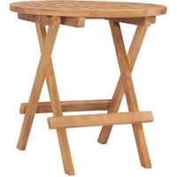 Berkfield Home Elegant 3 Piece Folding Outdoor Dining Set Solid Teak Wood in Brown