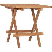 Berkfield Home Elegant 3 Piece Folding Outdoor Dining Set Solid Teak Wood in Brown