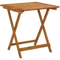 Berkfield Home Sturdy 3 Piece Folding Garden Dining Set Solid Acacia Wood in Brown