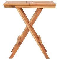 Berkfield Home Durable 3 Piece Folding Bistro Set Solid Teak Wood in Brown