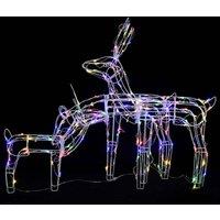 Berkfield Home Distinctive 3 Piece Christmas Light Display Reindeers 229 LEDs
