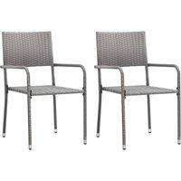 Berkfield Home Luxurious 3 Piece Garden Dining Set Poly Rattan Anthracite & Grey