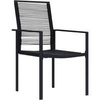 Berkfield Home Durable 3 Piece Garden Dining Set in Black