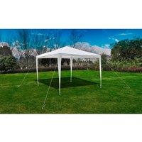 Berkfield Home Modern 3 x 3m Pyramid-Roof Garden Gazebo Pavilion in White
