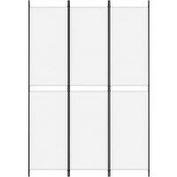 Berkfield Home Durable 3-Panel Room Divider White 150x220 cm Fabric