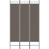 Berkfield Home Durable 3-Panel Room Divider Anthracite 120x200 cm Fabric in Dark Grey