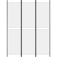 Berkfield Home Durable 3-Panel Room Divider White 150x200 cm Fabric