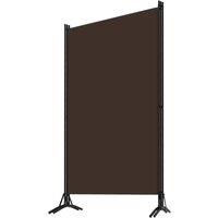 Berkfield Home Practical 3-Panel Room Divider Brown 260x180 cm