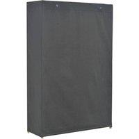 Berkfield Home Decorative 3-Tier Wardrobe Grey 110x40x170 cm Fabric | Size: 110 x 40 x 170 cm
