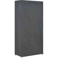 Berkfield Home Decorative 3-Tier Wardrobe Grey 79x40x170 cm Fabric | Size: 79 x 40 x 170 cm