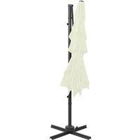 Berkfield Home Harmful 4-Tier Parasol with Aluminium Pole Sand 250x250 cm in Beige