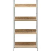 Berkfield Home Decorative 4-Layer Book Shelf Oak 60x27.6x124.5 cm Engineered Wood in Natural