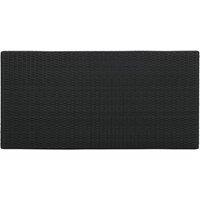Berkfield Home Elegant 5 Piece Garden Bar Set with Cushions Poly Rattan Black