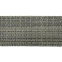 Berkfield Home Elegant 5 Piece Garden Bar Set with Cushions Poly Rattan Grey