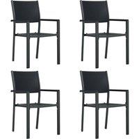 Berkfield Home Decorative 5 Piece Garden Dining Set Black