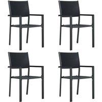 Berkfield Home Decorative 5 Piece Garden Dining Set Black