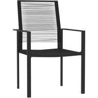 Berkfield Home Decorative 5 Piece Garden Dining Set Black