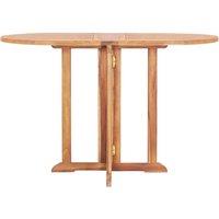 Berkfield Home Elegant 5 Piece Folding Outdoor Dining Set Solid Teak Wood in Brown