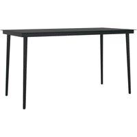 Berkfield Home Decorative 5 Piece Garden Dining Set Black