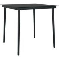 Berkfield Home Decorative 5 Piece Garden Dining Set Black