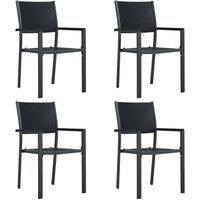 Berkfield Home Decorative 5 Piece Garden Dining Set Black