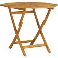 Berkfield Home Beautiful 5 Piece Garden Dining Set Solid Teak Wood in Brown
