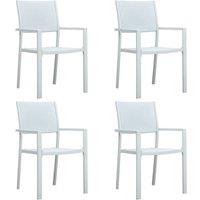 Berkfield Home Decorative 5 Piece Garden Dining Set White