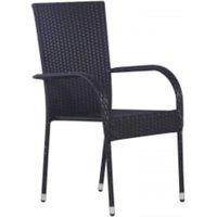 Berkfield Home Decorative 5 Piece Outdoor Dining Set Black