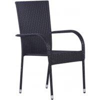 Berkfield Home Decorative 5 Piece Outdoor Dining Set Black