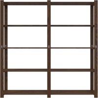 Berkfield Home Beautiful 5-Tier Storage Rack Brown 170x38x170 cm Solid Wood Pine | Size: 170 x 38 x 170 cm