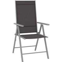 Berkfield Home Soft 7 Piece Garden Dining Set Aluminium Silver & Black