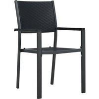 Berkfield Home Decorative 7 Piece Garden Dining Set Black