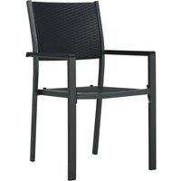 Berkfield Home Decorative 7 Piece Garden Dining Set Black