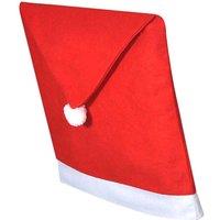 Berkfield Home Comfortable 6 Santa Claus Hat Chair Back Covers in Red