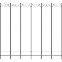 Berkfield Home Durable 6-Panel Room Divider White 240x220 cm Fabric