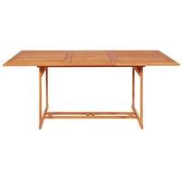 Berkfield Home Beautiful 7 Piece Garden Dining Set Solid Teak Wood in Brown