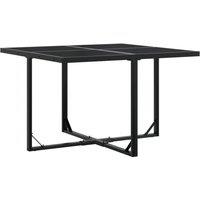 Berkfield Home Beautiful 9 Piece Garden Dining Set Black Poly Rattan
