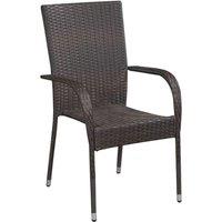 Berkfield Home Decorative 9 Piece Garden Dining Set Brown & Black