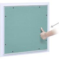 Berkfield Home Green Access Panel with Aluminium Frame & Plasterboard 200x200 mm